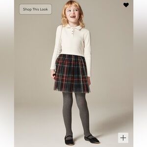 Girls' tartan tulle dress Size 8